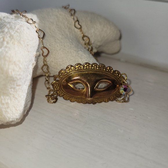 Vintage mask necklace rare - Picture 4 of 8